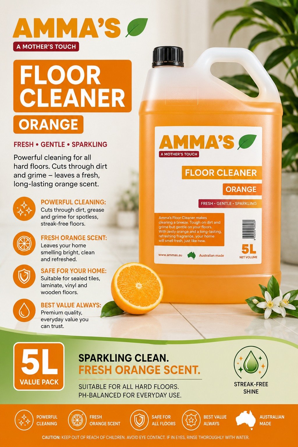 ORANGE FLOOR CLEANER